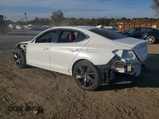 2023 Genesis G70 2.0T with VIN KMTG34TA1PU134120, listed as a Copart auction lot 77657374 with 12,024 mi miles and Salvage Title. Bid and sale history available at DreamBid. Image 2.