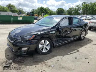 2016 Kia Optima Hybrid with VIN KNAGM4AD3G5094543, listed as a Copart auction lot 51610995 with 118,395 mi miles and Salvage Title. Bid and sale history available at carsss.com. Image 1.