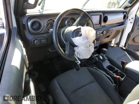 2021 Jeep Wrangler Sport S with VIN 1C4GJXANXMW751236, listed as a Copart auction lot 50683115 with 56,325 mi miles and Salvage Title. Bid and sale history available at DreamBid. Image 8.