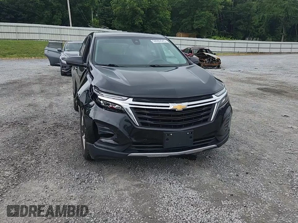 2022 Chevrolet Equinox LT with VIN 3GNAXUEV0NL240968, listed as a Copart auction lot 58982045 with 62,637 mi miles and Salvage title. Bid and sale history available at DreamBid. Image 14.