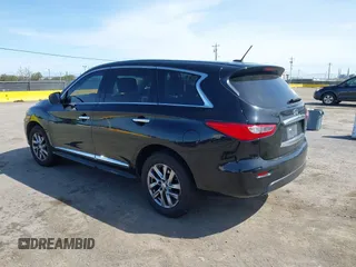 2013 Infiniti JX35 with VIN 5N1AL0MN5DC324112, listed as a IAAI auction lot 41794165 with 129,324 mi miles. Bid and sale history available at carsss.com. Image 3.
