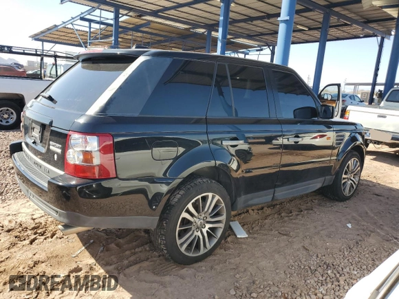 2008 Land Rover Range Rover Sport SC with VIN SALSH23478A174206, listed as a Copart auction lot 48410385 with 176,174 mi miles and Salvage Title. Bid and sale history available at carsss.com. Image 3.