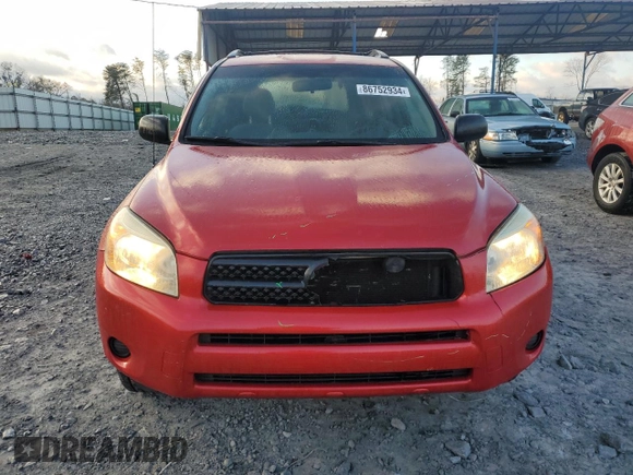 2007 Toyota RAV4 with VIN JTMZK33V276006187, listed as a Copart auction lot 86752934 with 198,443 mi miles and Salvage Title. Bid and sale history available at DreamBid. Image 5.