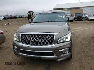 2015 Infiniti QX80 with VIN JN8AZ2NC7F9370623, listed as a Copart auction lot 66523254 with 140,653 mi miles and Salvage Title. Bid and sale history available at carsss.com. Image 5.