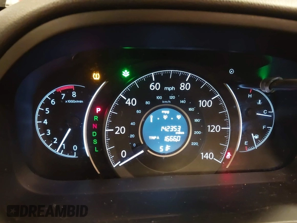2015 Honda CR-V EX with VIN 2HKRM4H56FH670649, listed as a IAAI auction lot 42007616 with 142,353 mi miles and . Bid and sale history available at DreamBid. Image 7.