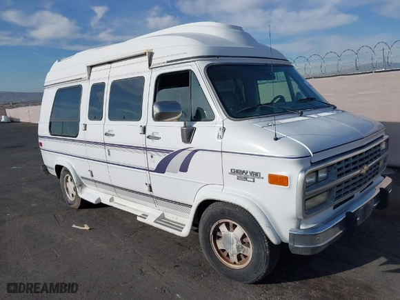 1995 Chevrolet Chevy Van with VIN 1GBEG25K5SF131291, listed as a IAAI auction lot 41861888 with 90,365 mi miles. Bid and sale history available at carsss.com. Image 6.