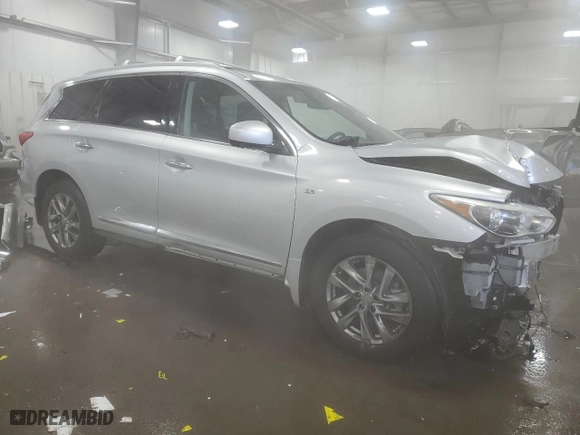 2014 Infiniti QX60 with VIN 5N1AL0MM1EC524347, listed as a Copart auction lot 45812775 with NaN miles and Salvage Title. Bid and sale history available at carsss.com. Image 4.