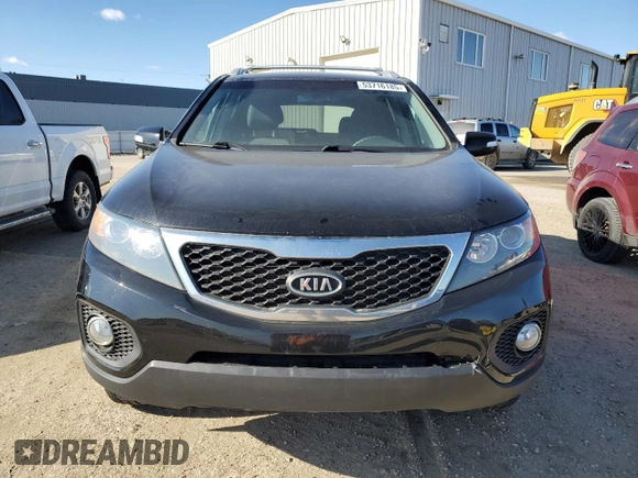 2012 Kia Sorento LX with VIN 5XYKTDA29CG257924, listed as a Copart auction lot 53716185 with 106,850 mi miles and Salvage Title. Bid and sale history available at carsss.com. Image 5.