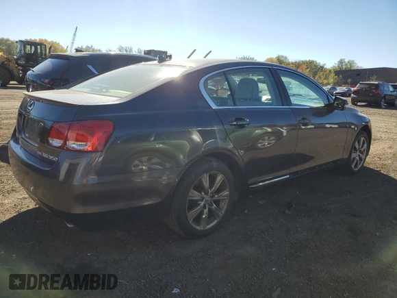 2008 Lexus GS 350 with VIN JTHCE96S780021630, listed as a Copart auction lot 75449024 with 210,978 mi miles and Salvage Title. Bid and sale history available at carsss.com. Image 3.