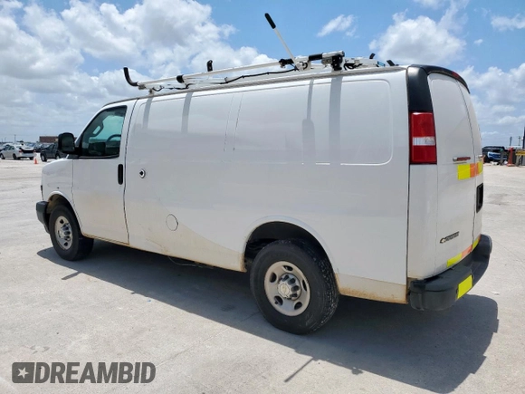 2020 Chevrolet Express Cargo with VIN 1GCWGAFP3L1256261, listed as a Copart auction lot 63351035 with 166,315 mi miles and Clean title. Bid and sale history available at DreamBid. Image 2.