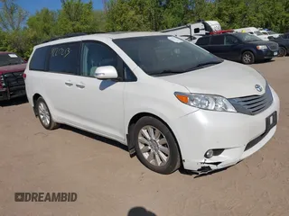 2014 Toyota Sienna Limited with VIN 5TDDK3DC2ES089477, listed as a IAAI auction lot 42217213 with 182,616 mi miles and . Bid and sale history available at DreamBid. Image 1.