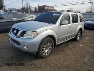 2008 Nissan Pathfinder LE with VIN 5N1BR18B38C623693, listed as a Copart auction lot 50231075 with 0 mi miles and Clean Title. Bid and sale history available at carsss.com. Image 1.