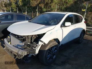 2021 Honda CR-V EX with VIN 2HKRW1H5XMH402791, listed as a IAAI auction lot 41815299 with 58,700 mi miles. Bid and sale history available at carsss.com. Image 2.