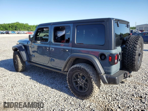 2024 Jeep Wrangler Sport S with VIN 1C4PJXDG2RW346671, listed as a Copart auction lot 57966375 with 9,430 mi miles and Salvage title. Bid and sale history available at DreamBid. Image 2.