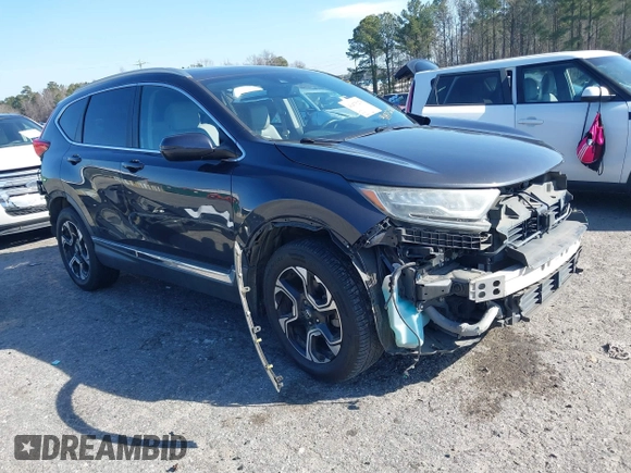 2017 Honda CR-V Touring with VIN 2HKRW2H90HH661501, listed as a IAAI auction lot 41475278 with 1 mi miles. Bid and sale history available at carsss.com. Image 1.