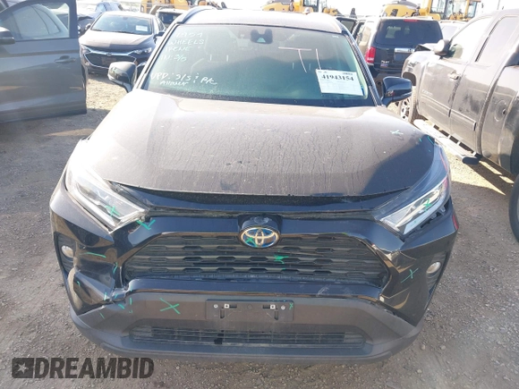 2021 Toyota RAV4 Hybrid XLE with VIN 4T3RWRFV5MU012238, listed as a IAAI auction lot 41943154 with 72,316 mi miles. Bid and sale history available at carsss.com. Image 6.