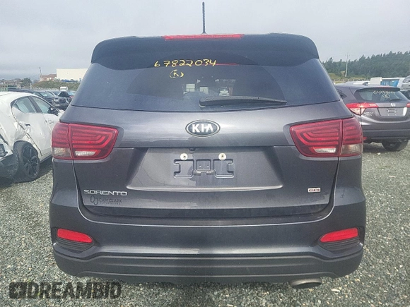 2019 Kia Sorento LX with VIN 5XYPGDA30KG470276, listed as a Copart auction lot 67822034 with 108,191 mi miles and Salvage Title. Bid and sale history available at DreamBid. Image 6.