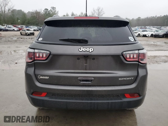 2018 Jeep Compass Sport with VIN 3C4NJCABXJT204510, listed as a Copart auction lot 44560695 with 100,927 mi miles and Salvage Title. Bid and sale history available at carsss.com. Image 6.