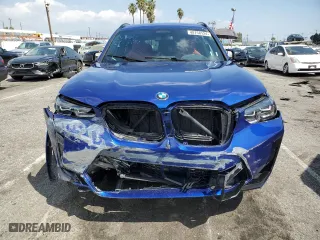 2022 BMW X3 M with VIN 5YM13EC09N9L69499, listed as a Copart auction lot 48758124 with 0 mi miles. Bid and sale history available at carsss.com. Image 5.