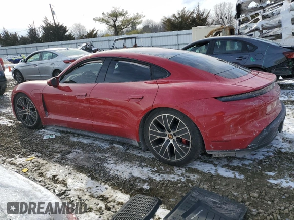 2021 Porsche Taycan 4S with VIN WP0AB2Y12MSA42674, listed as a Copart auction lot 42184295 with Not provided miles and Salvage title. Bid and sale history available at DreamBid. Image 2.