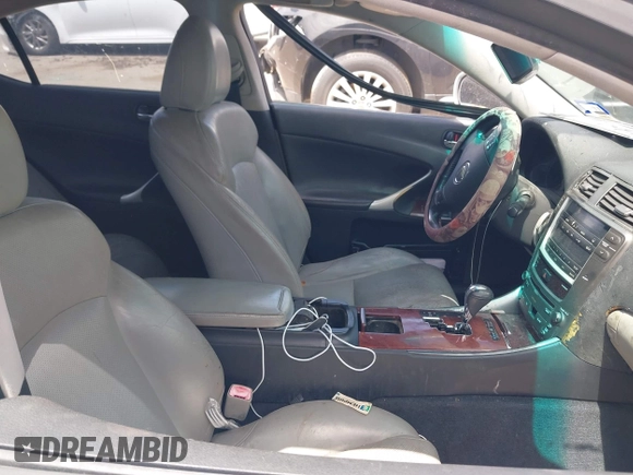 2006 Lexus IS 250 with VIN JTHCK262X65000920, listed as a IAAI auction lot 42033630 with 276,866 mi miles and . Bid and sale history available at DreamBid. Image 5.