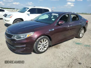 2016 Kia Optima LX z VIN 5XXGT4L38GG018306, wystawiony jako Copart lot #56435265 z przebiegiem 115 373 mil mil oraz Szkoda całkowita • Salvage title. Historia ofert i sprzedaży dostępna na DreamBid. Obrazek 1.