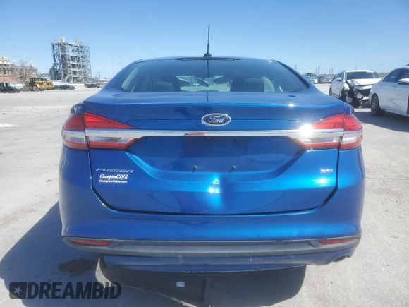 2017 Ford Fusion SE with VIN 3FA6P0H76HR203841, listed as a Copart auction lot 47520985 with 0 mi miles and Salvage Title. Bid and sale history available at carsss.com. Image 6.