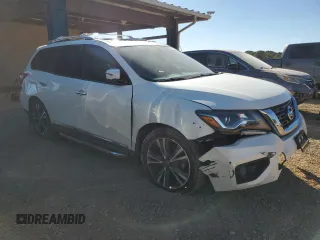 2020 Nissan Pathfinder Platinum with VIN 5N1DR2DN9LC632566, listed as a Copart auction lot 76252874 with 62,166 mi miles and Salvage title. Bid and sale history available at DreamBid. Image 4.