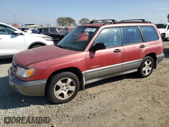 1998 Subaru Forester S with VIN JF1SF6551WH779052, listed as a Copart auction lot 46175255 with 286,469 mi miles and Clean Title. Bid and sale history available at carsss.com. Image 1.