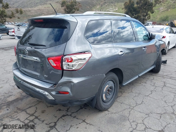 2017 Nissan Pathfinder SV with VIN 5N1DR2MN5HC903100, listed as a IAAI auction lot 41721305 with 108,793 mi miles. Bid and sale history available at carsss.com. Image 4.