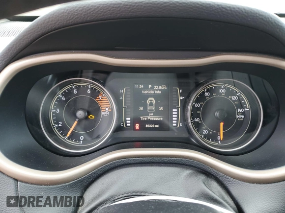 2017 Jeep Cherokee Latitude with VIN 1C4PJLCSXHD219224, listed as a Copart auction lot 56536045 with 85,323 mi miles and Salvage title. Bid and sale history available at DreamBid. Image 9.