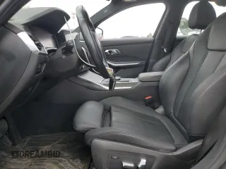 2021 BMW 3 Series 330e with VIN 3MW5P7J07M8B90476, listed as a Copart auction lot 50614505 with 55,518 mi miles and Salvage Title. Bid and sale history available at carsss.com. Image 7.