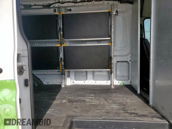 2021 Ford Transit Cargo with VIN 1FTBR1C87MKA37448, listed as a Copart auction lot 55952795 with 78,952 mi miles and Salvage title. Bid and sale history available at DreamBid. Image 11.