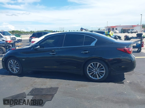 2019 Infiniti Q50 Sport with VIN JN1EV7AP8KM543137, listed as a IAAI auction lot 42602595 with 37,523 mi miles and . Bid and sale history available at DreamBid. Image 14.