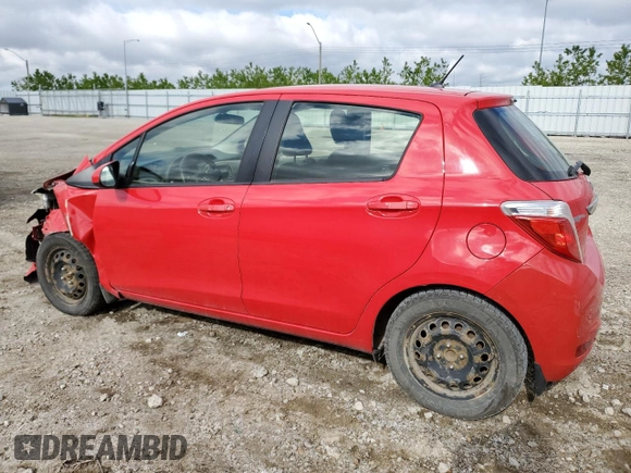 2012 Toyota Yaris L with VIN JTDKTUD32CD517695, listed as a Copart auction lot 57392355 with 201,711 mi miles and Salvage title. Bid and sale history available at DreamBid. Image 2.