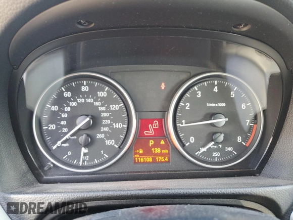 2007 BMW 3 Series 328i with VIN WBAWL13517PX16984, listed as a Copart auction lot 43073065 with 116,108 mi miles and Salvage title. Bid and sale history available at DreamBid. Image 9.