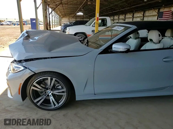 2024 BMW 4 Series 430i с VIN WBA23AT03RCP34674, выставлен на аукционе Copart как лот 57305345 с пробегом Не указан миль и Списание • Salvage title. История ставок и продаж доступна на DreamBid. Изображение 13.