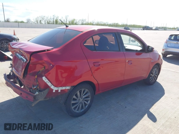 2018 Mitsubishi Mirage G4 SE with VIN ML32F4FJ7JHF10708, listed as a IAAI auction lot 41869431 with 101,112 mi miles. Bid and sale history available at carsss.com. Image 4.