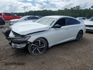 2021 Honda Accord Sport with VIN 1HGCV1F32MA099721, listed as a Copart auction lot 61086495 with 82,218 mi miles and Salvage title. Bid and sale history available at DreamBid. Image 1.