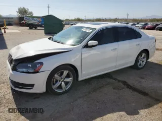 2012 Volkswagen Passat SE with VIN 1VWBP7A34CC035095, listed as a Copart auction lot 60880705 with 94,321 mi miles and Salvage title. Bid and sale history available at DreamBid. Image 1.