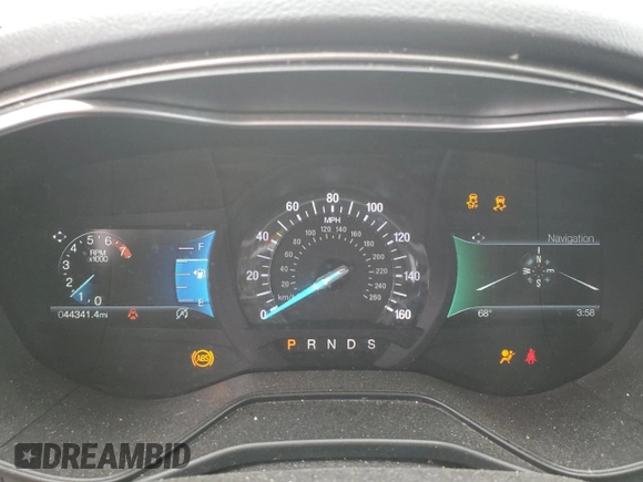 2019 Ford Fusion SE with VIN 3FA6P0HD8KR284242, listed as a Copart auction lot 53744275 with 44,341 mi miles and Salvage Title. Bid and sale history available at carsss.com. Image 9.