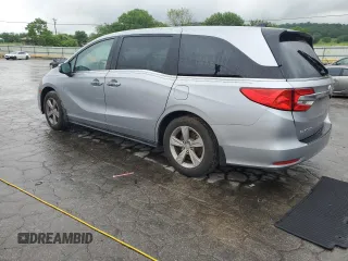 2018 Honda Odyssey EX-L z VIN 5FNRL6H74JB033475, wystawiony jako Copart lot #55736415 z przebiegiem 104 108 mil mil oraz Szkoda całkowita • Salvage title. Historia ofert i sprzedaży dostępna na DreamBid. Obrazek 2.