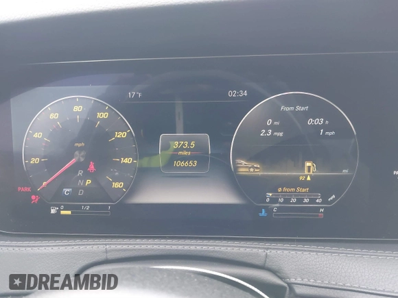 2019 Mercedes-Benz S 560 with VIN WDDUG8GB5KA433531, listed as a IAAI auction lot 41393877 with 106,653 mi miles and . Bid and sale history available at carsss.com. Image 7.