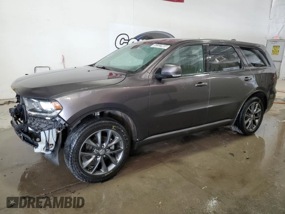 2018 Dodge Durango GT z VIN 1C4RDJDG5JC395365, wystawiony jako Copart lot #53322865 z przebiegiem 106 166 mil mil oraz Czysty tytuł • Clean title. Historia ofert i sprzedaży dostępna na DreamBid. Obrazek 1.