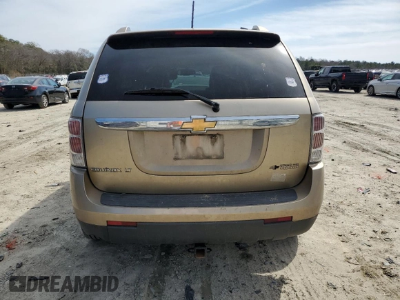 2007 Chevrolet Equinox LT with VIN 2CNDL63F976065048, listed as a Copart auction lot 48154545 with 155,262 mi miles and Salvage Title. Bid and sale history available at carsss.com. Image 6.