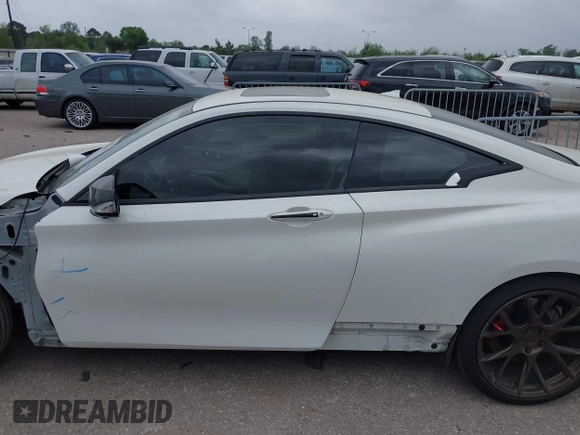 2017 Infiniti Q60 Red Sport 400 with VIN JN1FV7EK8HM610878, listed as a IAAI auction lot 41912063 with 93,680 mi miles and . Bid and sale history available at carsss.com. Image 14.
