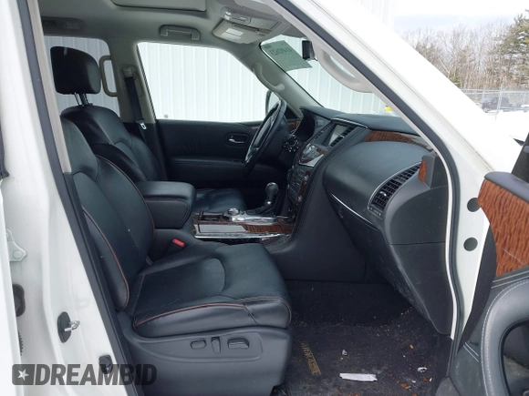 2019 Nissan Armada Platinum with VIN JN8AY2NE0K9758307, listed as a IAAI auction lot 41492623 with 82,373 mi miles. Bid and sale history available at carsss.com. Image 5.