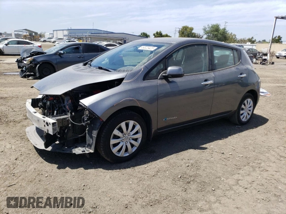2016 Nissan LEAF S with VIN 1N4BZ0CPXGC313501, listed as a Copart auction lot 49323423 with 64,363 mi miles. Bid and sale history available at carsss.com. Image 1.