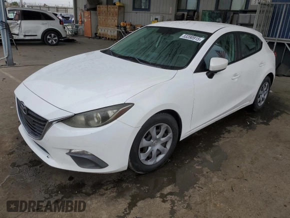 2015 Mazda 3 i Sport with VIN 3MZBM1K75FM150282, listed as a Copart auction lot 53390915 with 163,023 mi miles and Salvage Title. Bid and sale history available at DreamBid. Image 1.