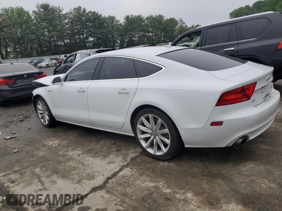 2015 Audi A7 Premium Plus with VIN WAUWGAFC2FN016867, listed as a Copart auction lot 57222335 with 86,014 mi miles and Salvage title. Bid and sale history available at DreamBid. Image 2.